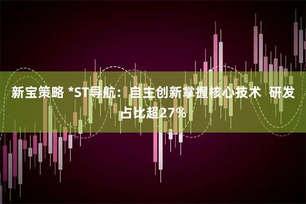 新宝策略 *ST导航：自主创新掌握核心技术  研发占比超27%