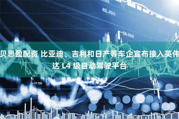 贝思盈配资 比亚迪、吉利和日产等车企宣布接入英伟达 L4 级自动驾驶平台